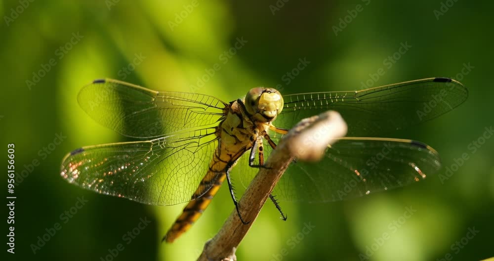 Common Darter dragonfly (Sympetrum striolatum ), Southern France Common Darter dragonfly (Sympetrum striolatum ), Southern France