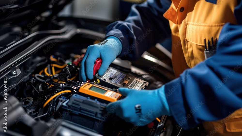Car Battery Check. Car Battery Check.