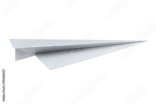 Blank white paper flying, sheet falls isolated on PNG