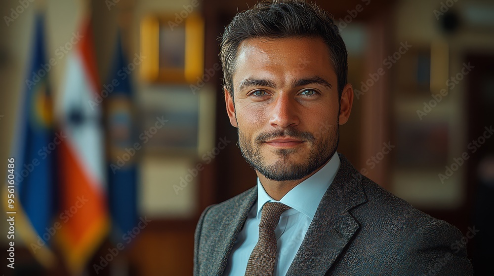Portrait of a Confident Businessman in a Suit Portrait of a Confident Businessman in a Suit