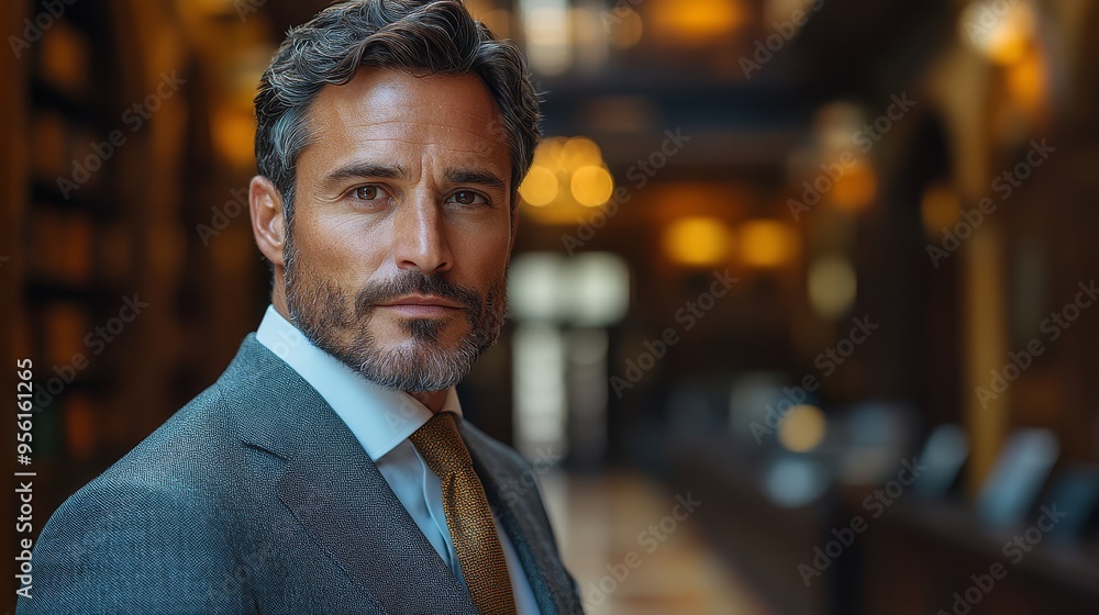 Confident Businessman Portrait in Suit and Tie Confident Businessman Portrait in Suit and Tie