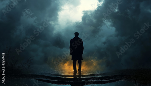 the image of a man in black