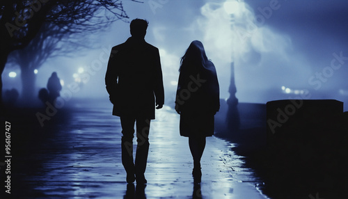 Beautifully dressed couple in love