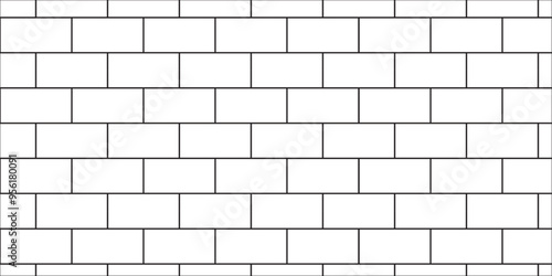 Abstract brick wall texture background. white brick vector illustration  texture of the wall with masonry Bricks laid in rows background.