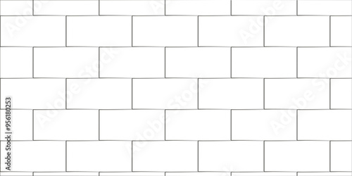 Abstract brick wall texture background. white brick vector illustration  texture of the wall with masonry Bricks laid in rows background.