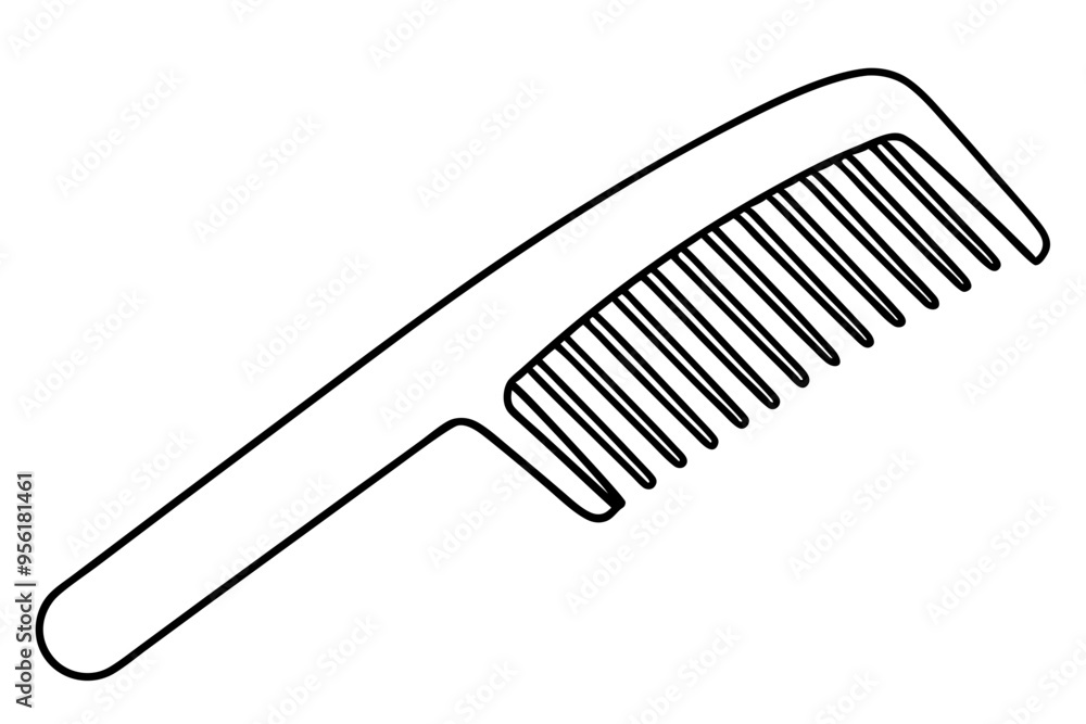 Hair comb line art
Hair comb line art
