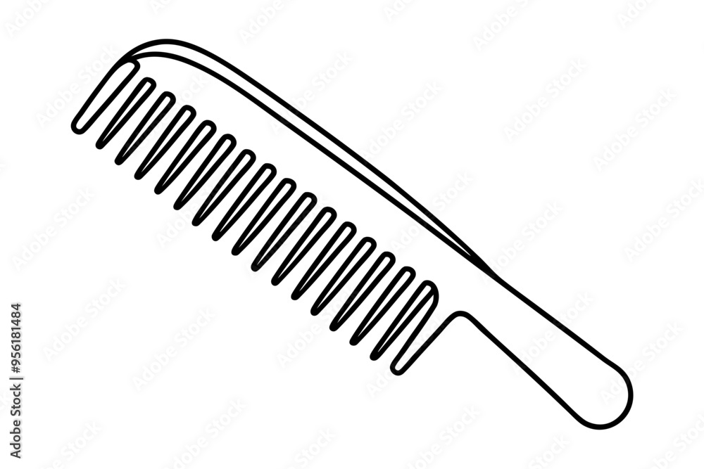 Hair comb line art
Hair comb line art