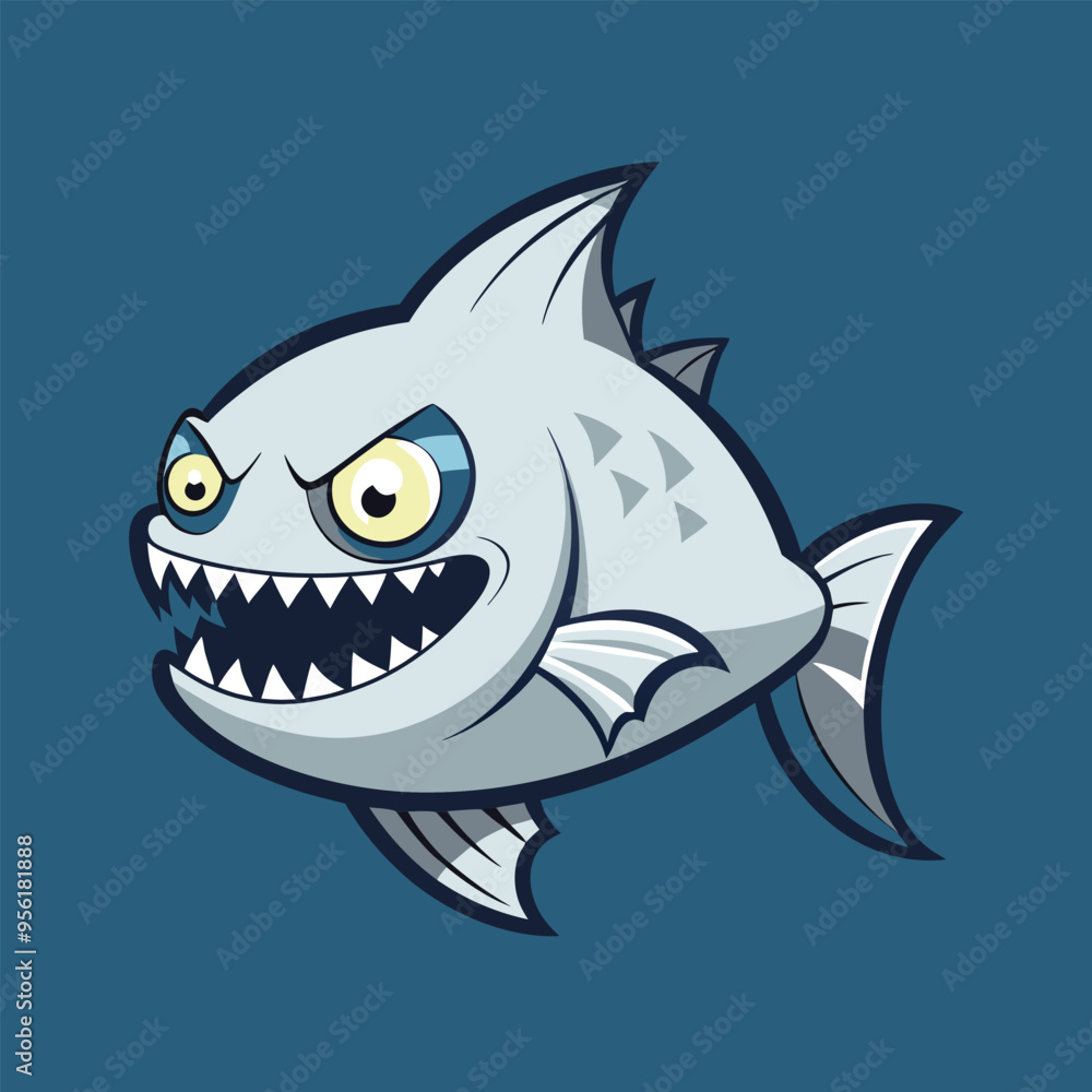 Piranha fish artwork illustration Piranha fish artwork illustration