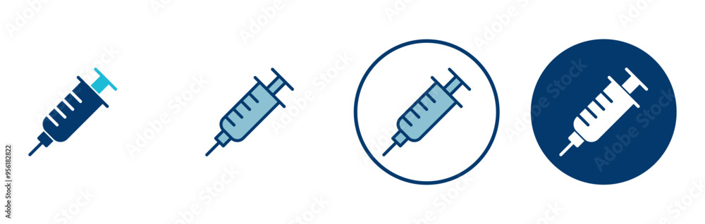 Syringe icon vector isolated on white background. injection icon Syringe icon vector isolated on white background. injection icon