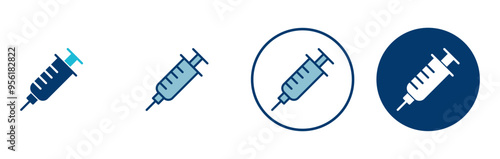 Syringe icon vector isolated on white background. injection icon