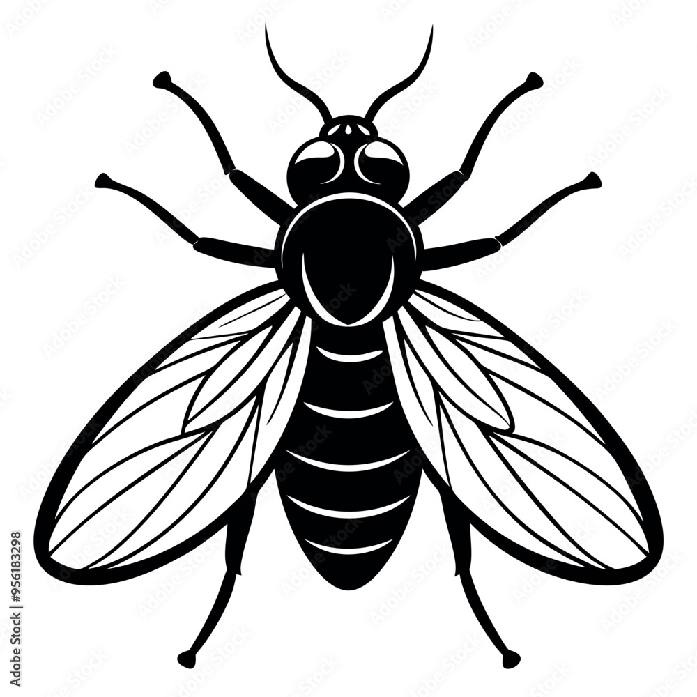 Fototapeta premium Fly logo icon vector illustration. 
