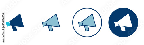 Megaphone icon vector isolated on white background. Loudspeaker icon vector. Volume icon