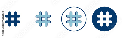 Hashtag icon vector isolated on white background. hashtag vector icon
