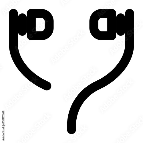 earphone, headphone, music, media, multimedia outline icon