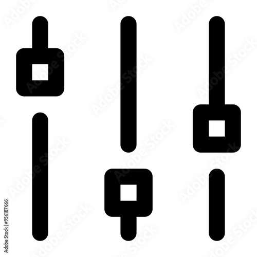 equalizer, music, voice, media, multimedia outline icon