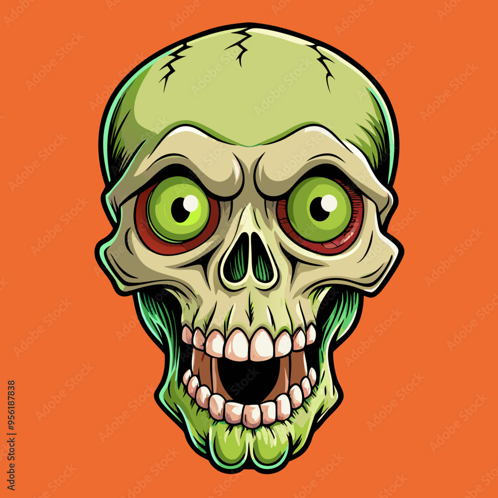 Fototapeta premium vector illustration of skull