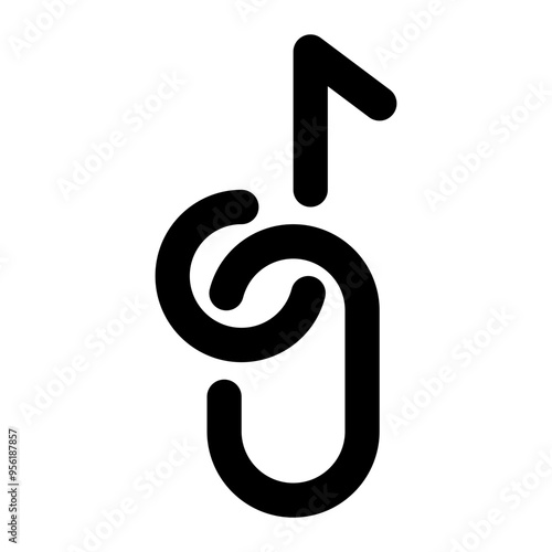 link, audio, music, media, multimedia outline icon