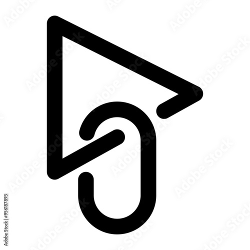 link, video, media, multimedia outline icon