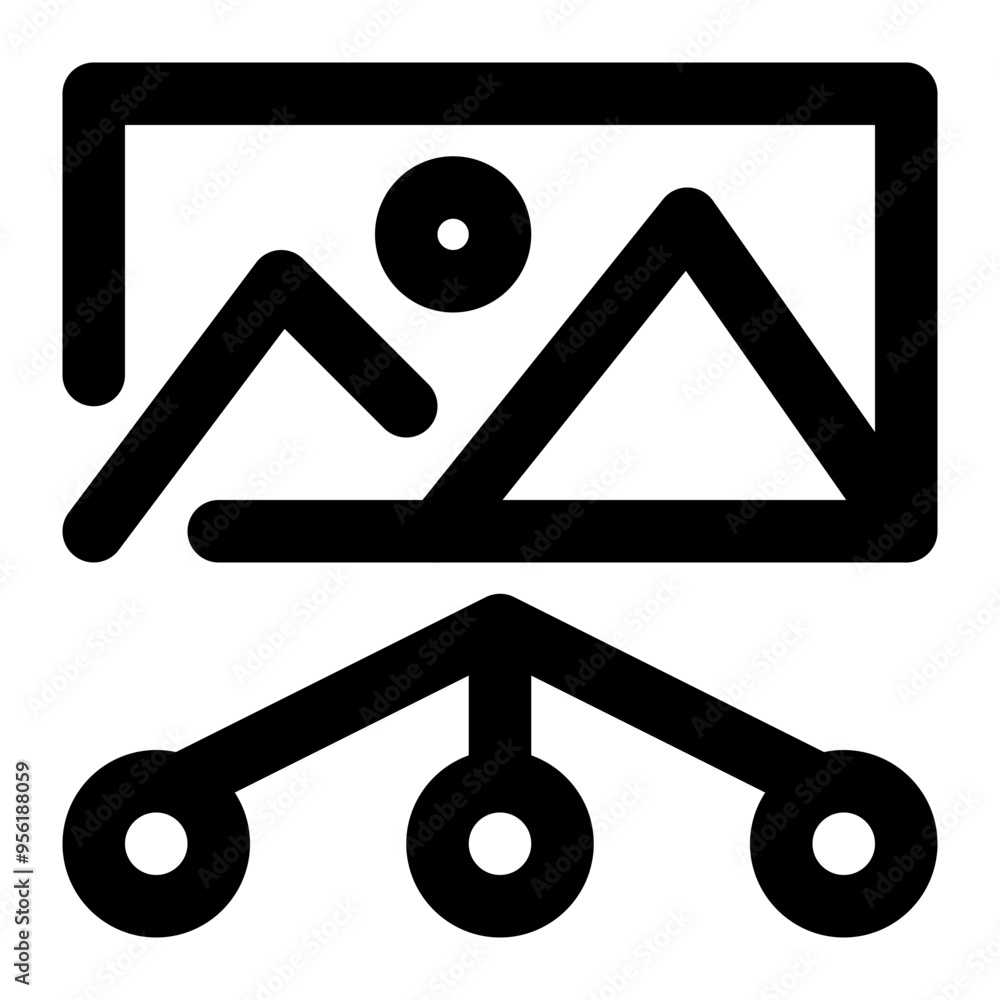 share, picture, image, media, multimedia outline icon share, picture, image, media, multimedia outline icon