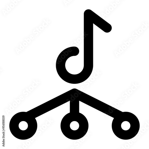 share, audio, music, sharing, media, multimedia outline icon