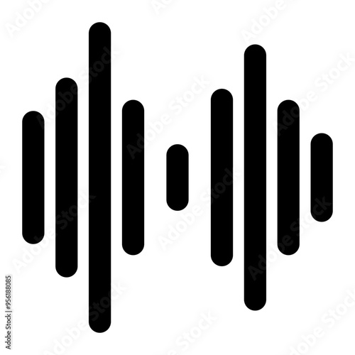 soundwave, sound, audio, voice, media, multimedia outline icon
