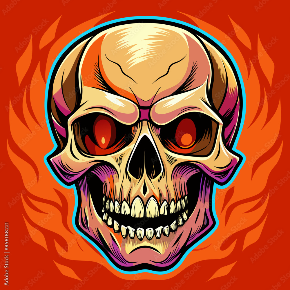 vector illustration of skull vector illustration of skull