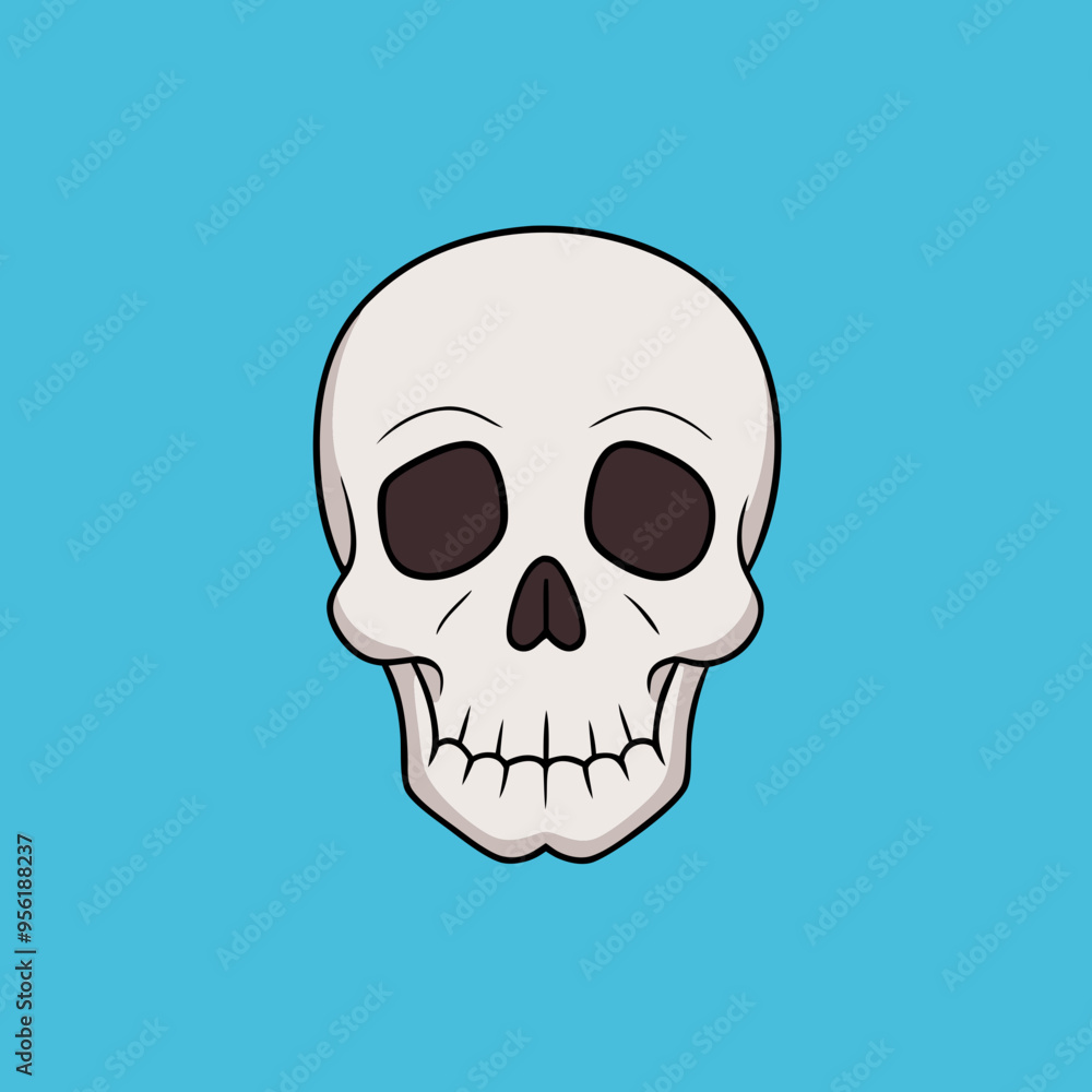 Fototapeta premium vector illustration of skull