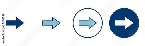 Arrow icon vector isolated on white background. Arrow symbol. Arrow vector icon