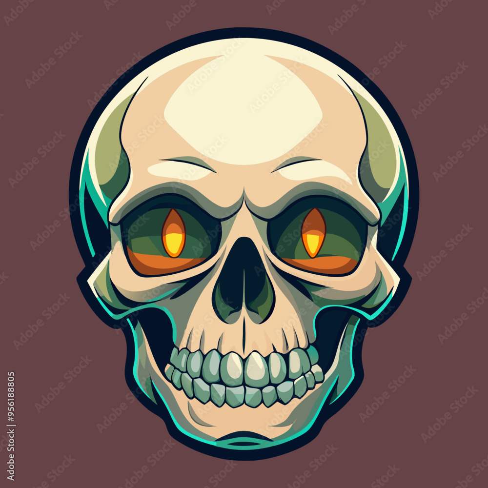 Fototapeta premium vector illustration of skull