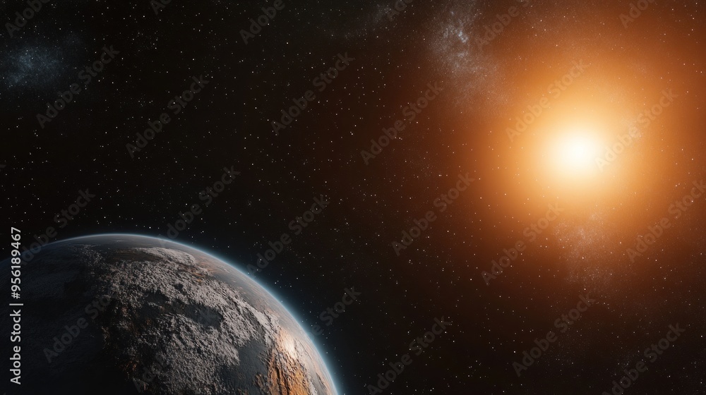 Naklejka premium A Distant Planet