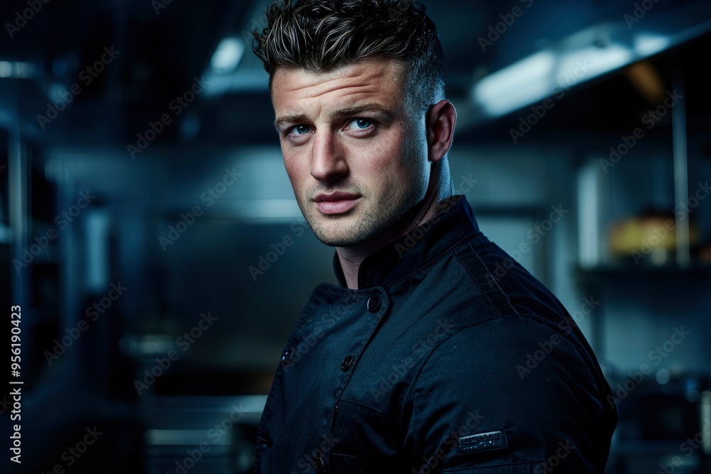 Portrait of a Confident Chef in a Restaurant Kitchen Portrait of a Confident Chef in a Restaurant Kitchen