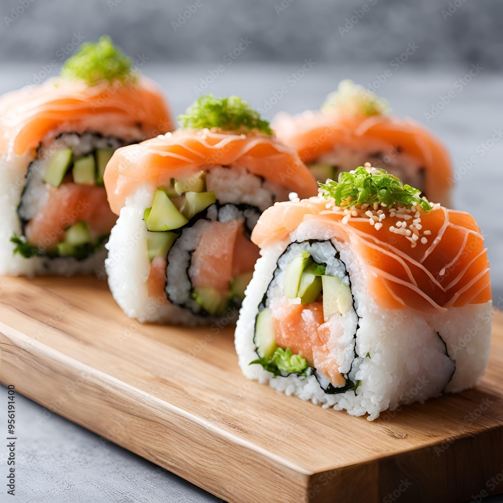 California Onigirazu filled with fresh ingredients wrapped in seaweed with a fusion of sushi and sandwich elements
California Onigirazu filled with fresh ingredients wrapped in seaweed with a fusion of sushi and sandwich elements