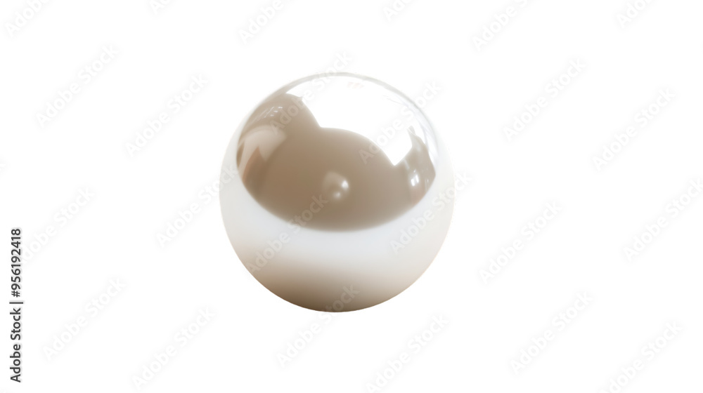 A beautiful pearl, isolated on white background A beautiful pearl, isolated on white background