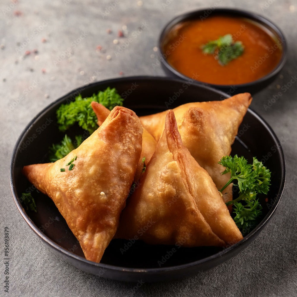vegetable samosa, AI generated vegetable samosa, AI generated
