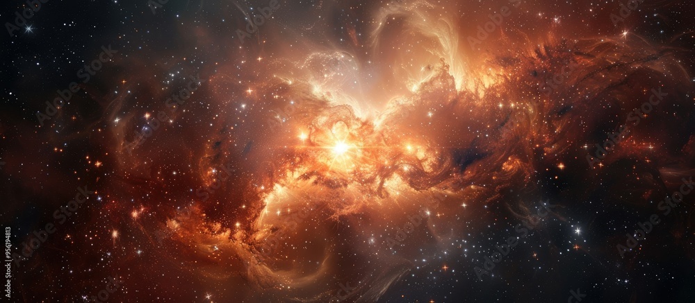 Fototapeta premium A stunning copy space image showcasing a cluster of stars