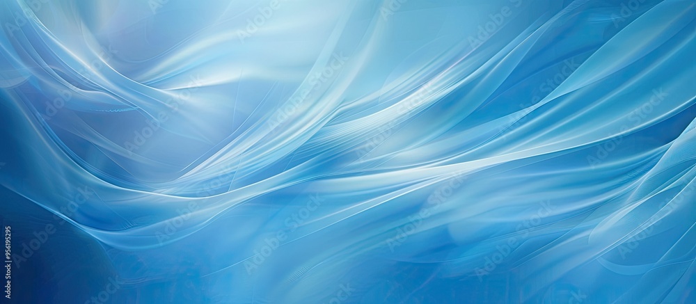 Smooth blue abstract background with a curved design and blurred lines featuring a light blue gradient for an abstract banner with copy space image Smooth blue abstract background with a curved design and blurred lines featuring a light blue gradient for an abstract banner with copy space image