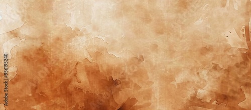 Brown watercolor background texture ideal for graphic design overlays with ample copy space image photo