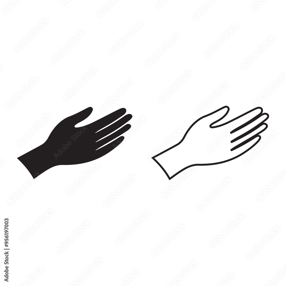 hand icon black human finger. Person cursor design. hand icon black human finger. Person cursor design.