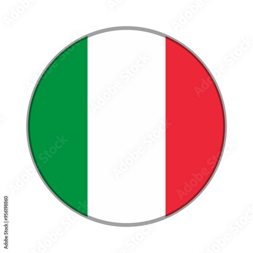 The flag of Italy . Flag icon. Standard color. Round flag. Computer illustration. Digital illustration. Vector illustration. Free Download The flag of Italy . Flag icon. Standard color. Round flag. Computer illustration. Digital illustration. Vector illustration. - GFXLoad