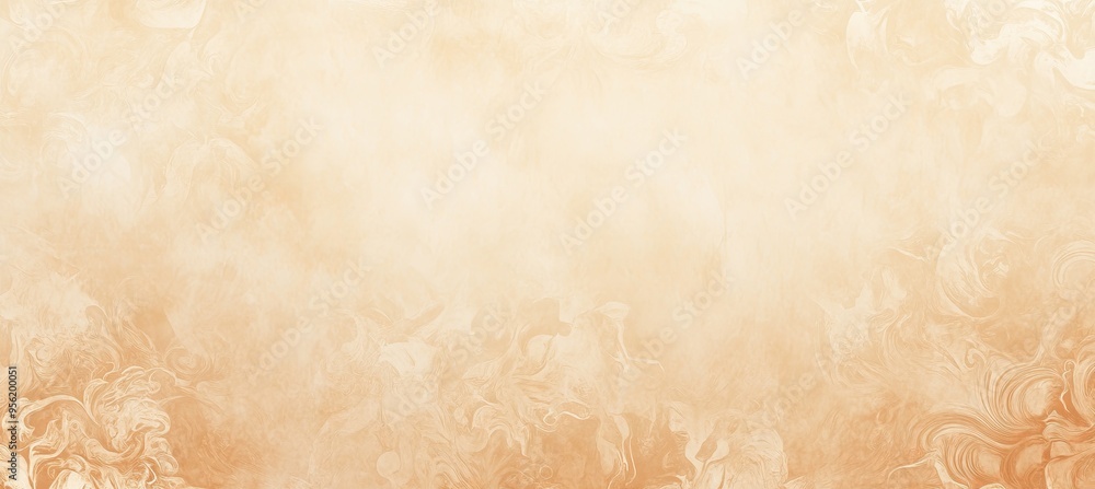 Warm Beige Gradient with Abstract Cat Patterns Warm Beige Gradient with Abstract Cat Patterns