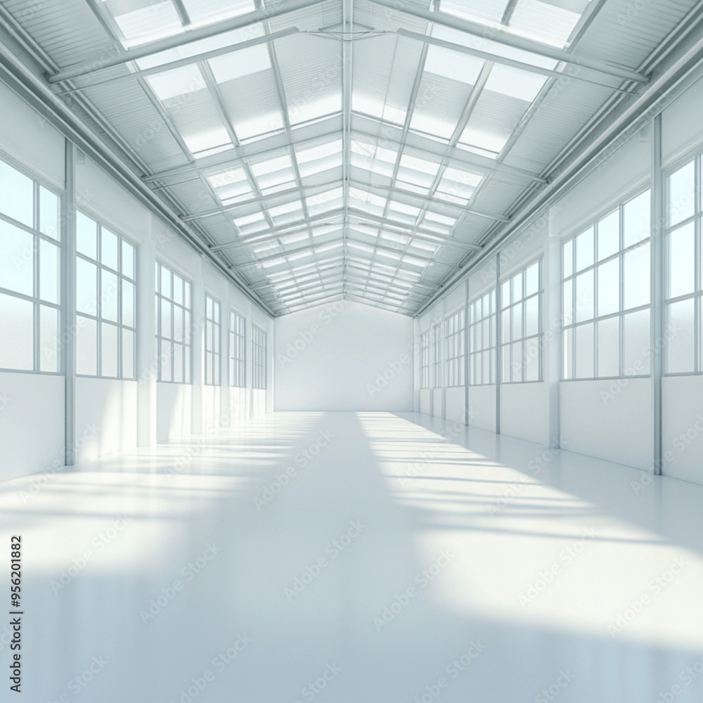 white background equipment warehouse. white background equipment warehouse.