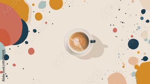 A simple coffee themed background for a squarespace site photo