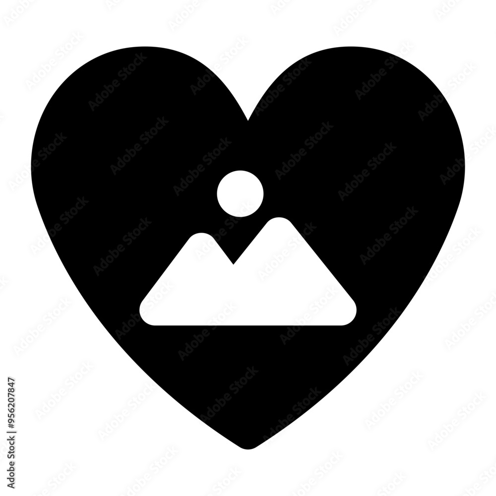 favorite, love, image, picture, media, multimedia solid or glyph icon favorite, love, image, picture, media, multimedia solid or glyph icon