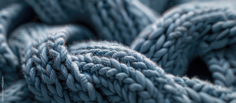Abstract knitted background with copy space image