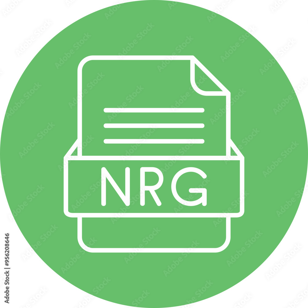 NRG File Format Vector Icon Design NRG File Format Vector Icon Design