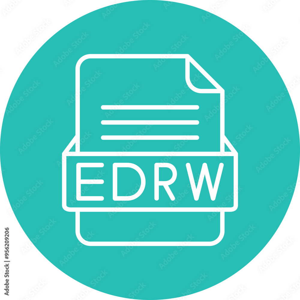 EDRW File Format Vector Icon Design EDRW File Format Vector Icon Design