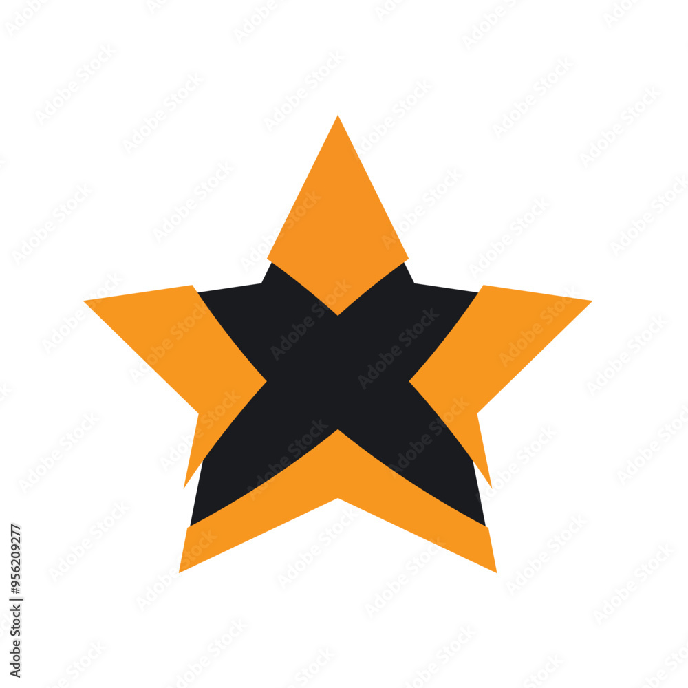Obraz premium Star Logo Vector Template Icon