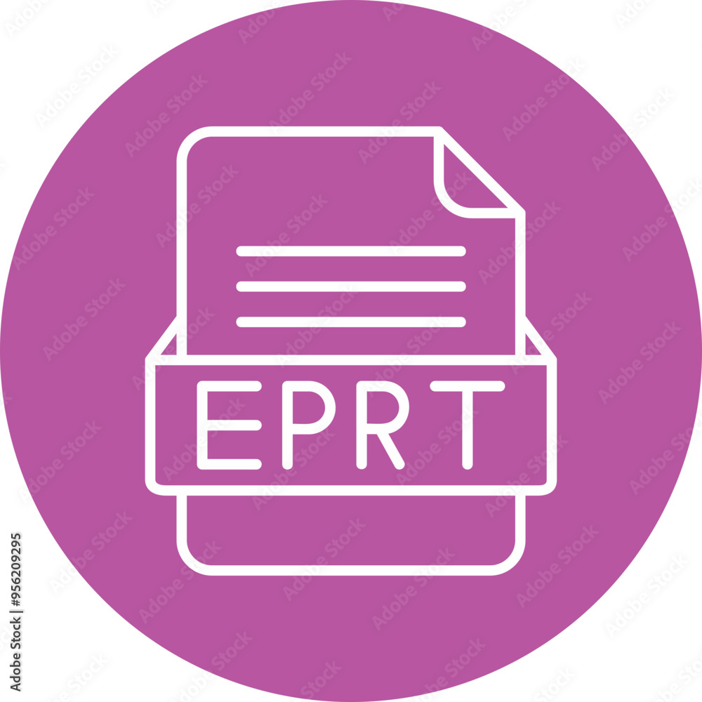 EPRT File Format Vector Icon Design EPRT File Format Vector Icon Design