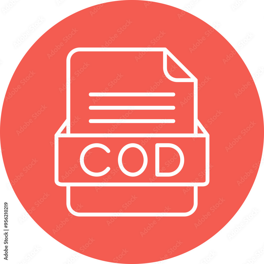 COD File Format Vector Icon Design COD File Format Vector Icon Design