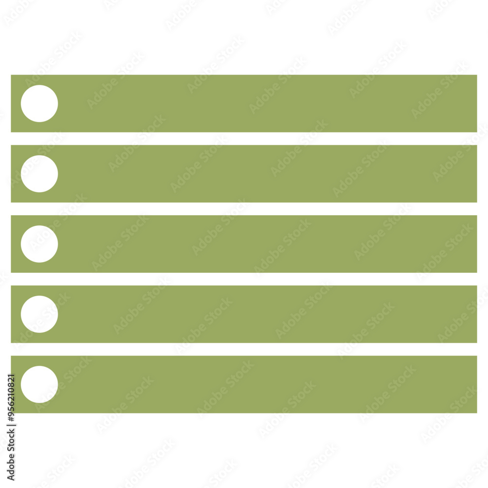 Obraz premium Green List Note